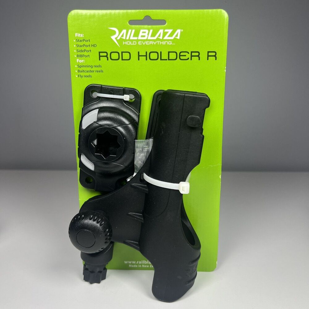 Railblaza Rod Holder R & Starport HD Black #04-4082-11 New